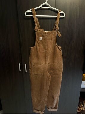 Lucy & Yak Brown Corduroy Overalls Jumpsuit